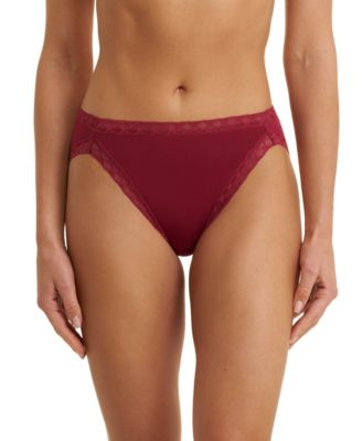 Women's Bliss Lace-Trim Cotton French-Cut Brief Underwear 152058