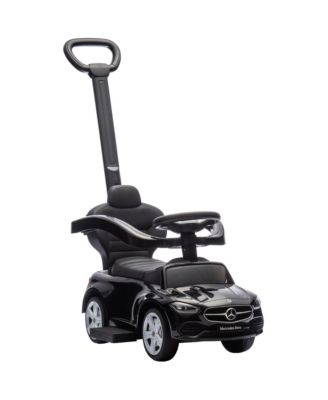 Mercedes-Benz C-Class 2-in-1 Ride-On Car with Under-Seat Storage, 55 lbs, Ages 1.5-3