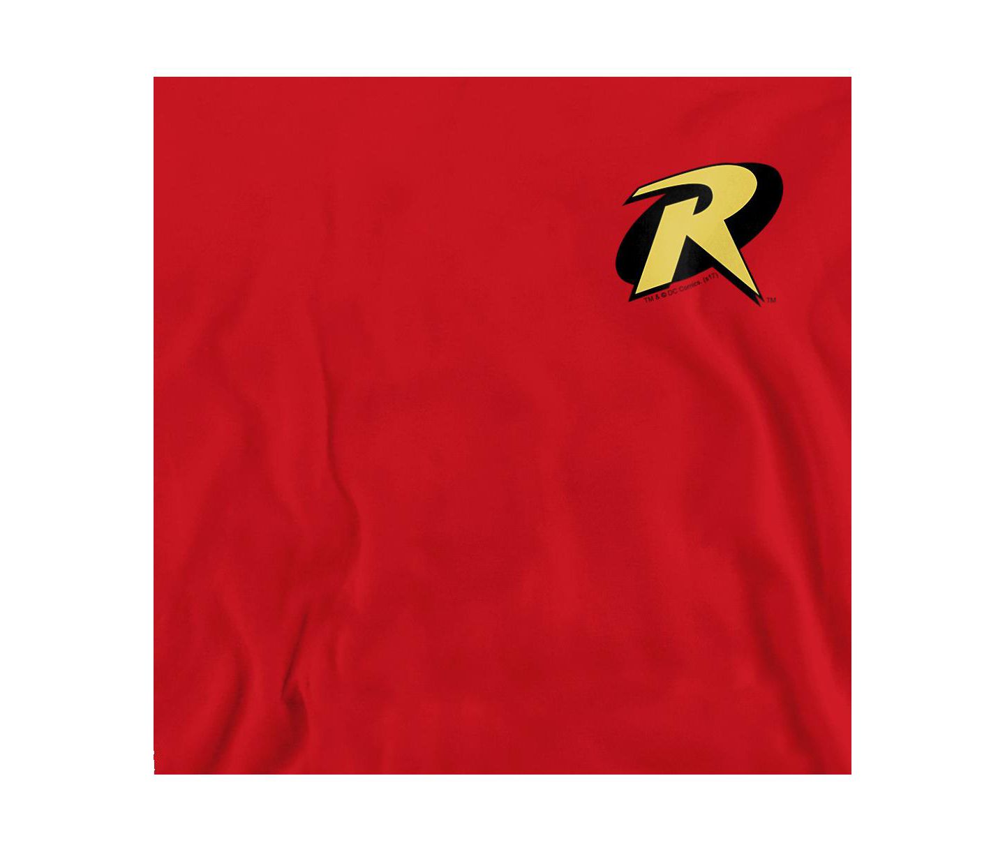 Мужские толстовки Batman Big & Tall Robin Logo Long Sleeve Graphic Crewneck, цвет: Красный — фото 2