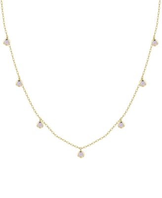 Dew Drops Necklace with Lab Grown Opal
