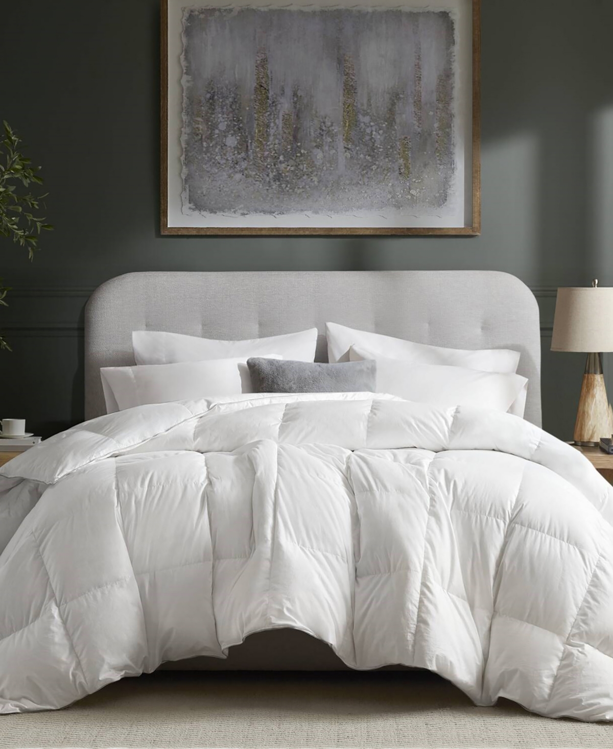 Harbor House White Goose Down Cotton Shell Comforter, Full/Queen