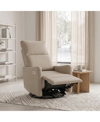 Power Swivel Rocker Recliner Chair for Living Room and Nursery