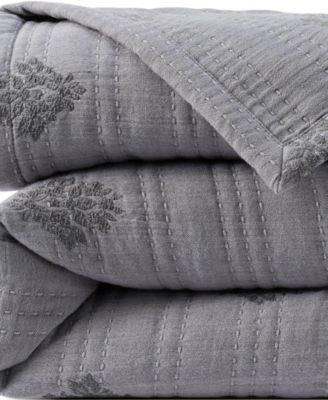 Embroidered Matelasse Bed Coverlet