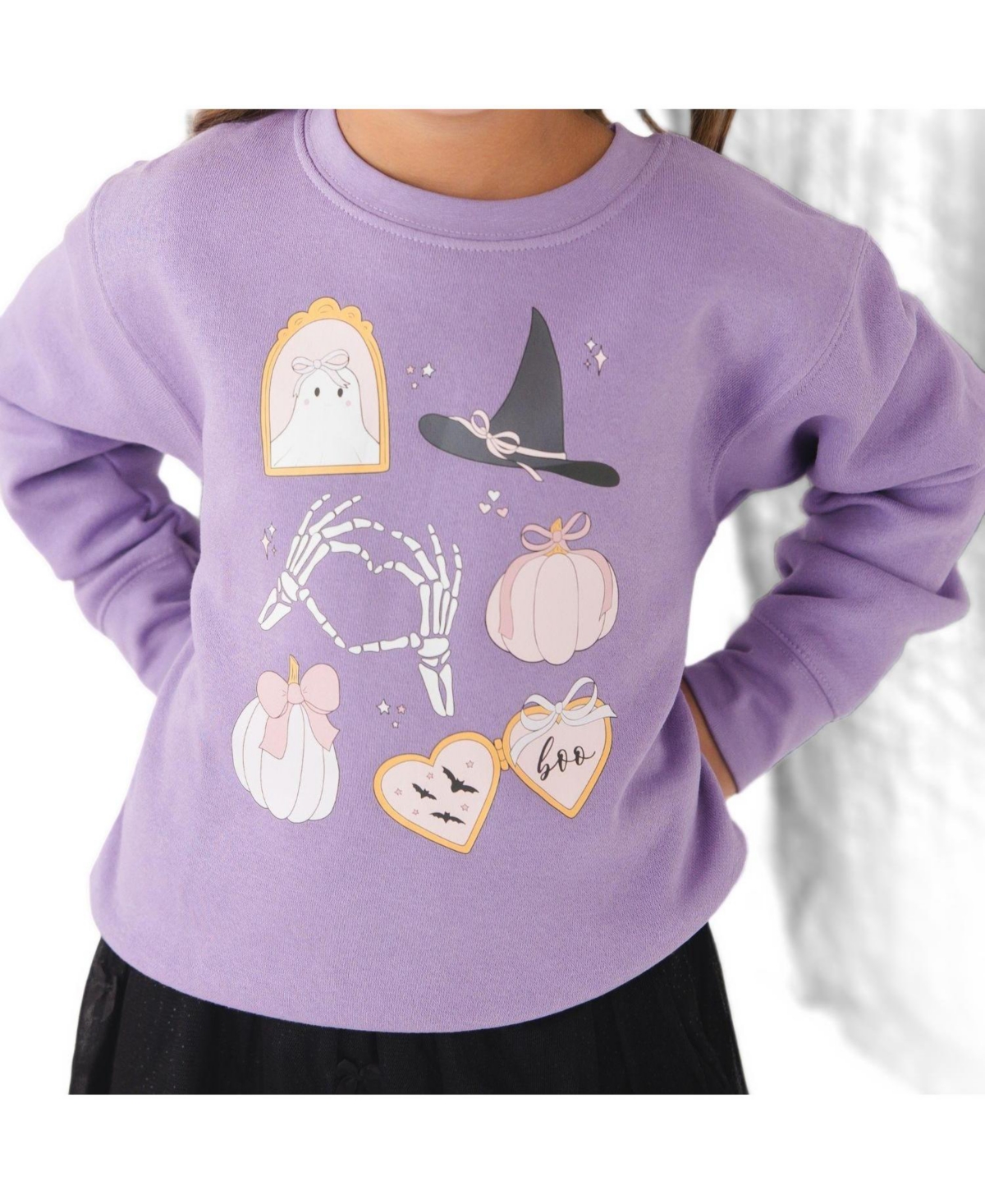 Sweet Wink Toddler Girls 2T-4T Spooky Girlie Halloween Sweatshirt