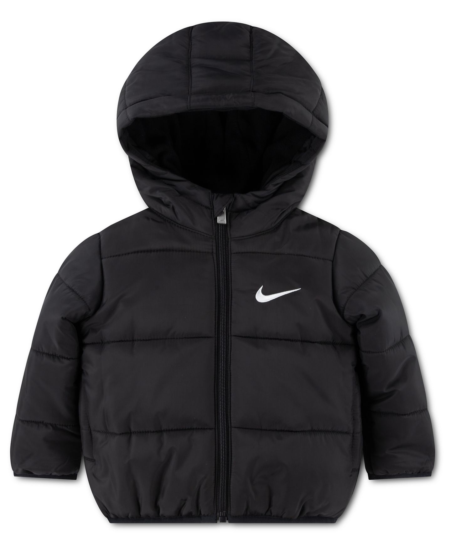 Куртка Nike Essentials Hooded Fleece-Lined Puffer Jacket для малышей, цвет: Чёрный — фото 1
