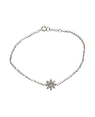 White Gold Diamond Daisy Bracelet