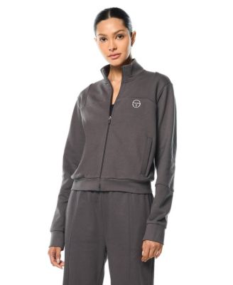 Women's Lineo Mock-Neck Premium-French-Terry Track Jacket