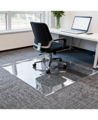 Elastic Chair Mat For Hard Floors Anti Curl Anti Slip Easy Storage