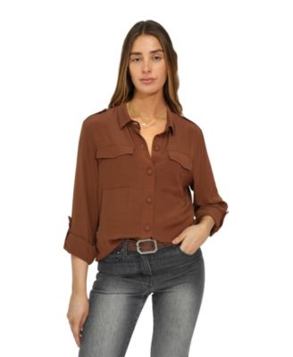 Women's Eclipse Rolled Sleeve Blouse