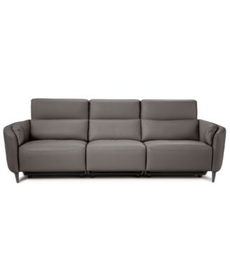 Placido Leather 3-Piece Motion Sofa