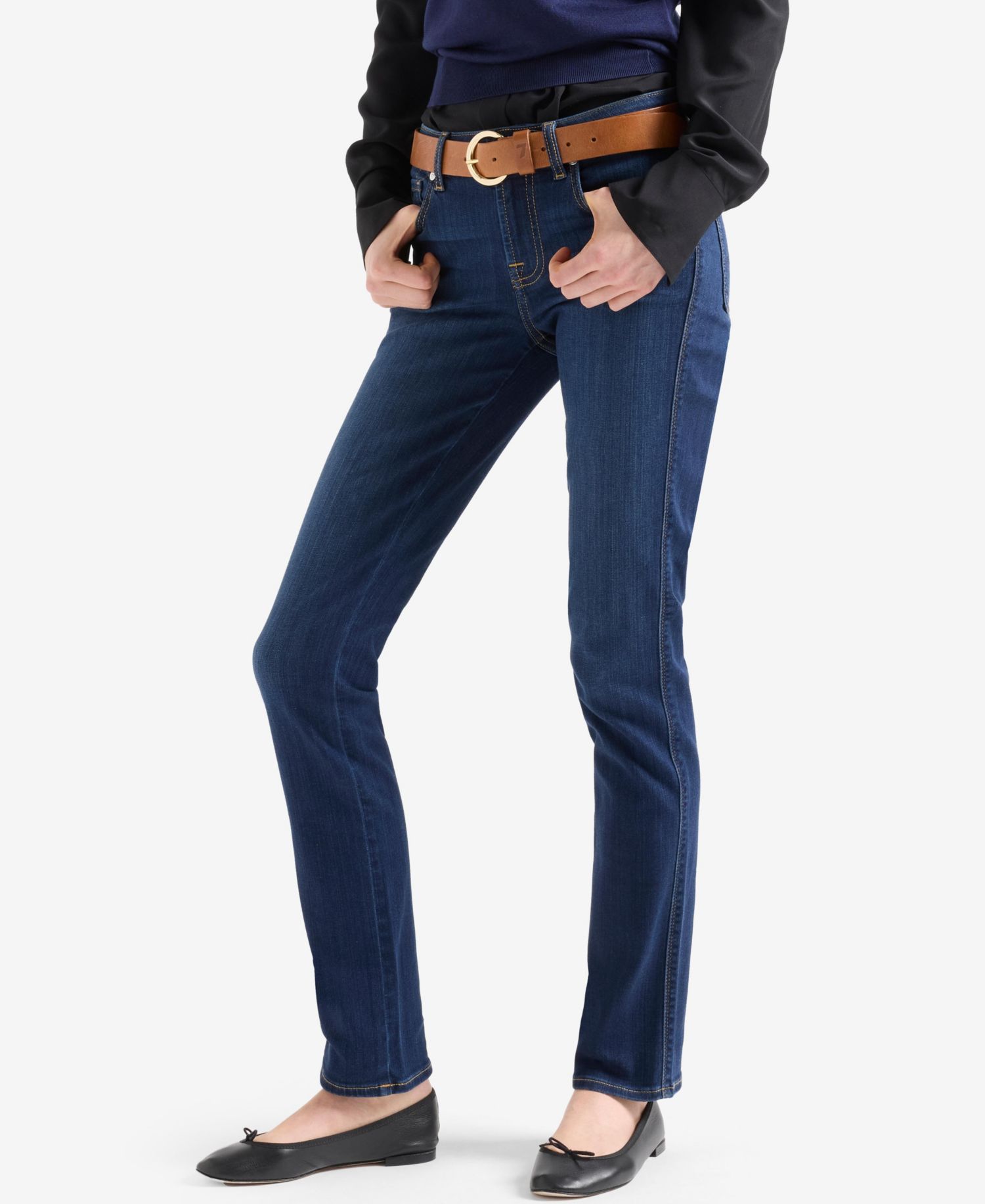 Women's Kimmie Mid-Rise Straight-Leg Jeans