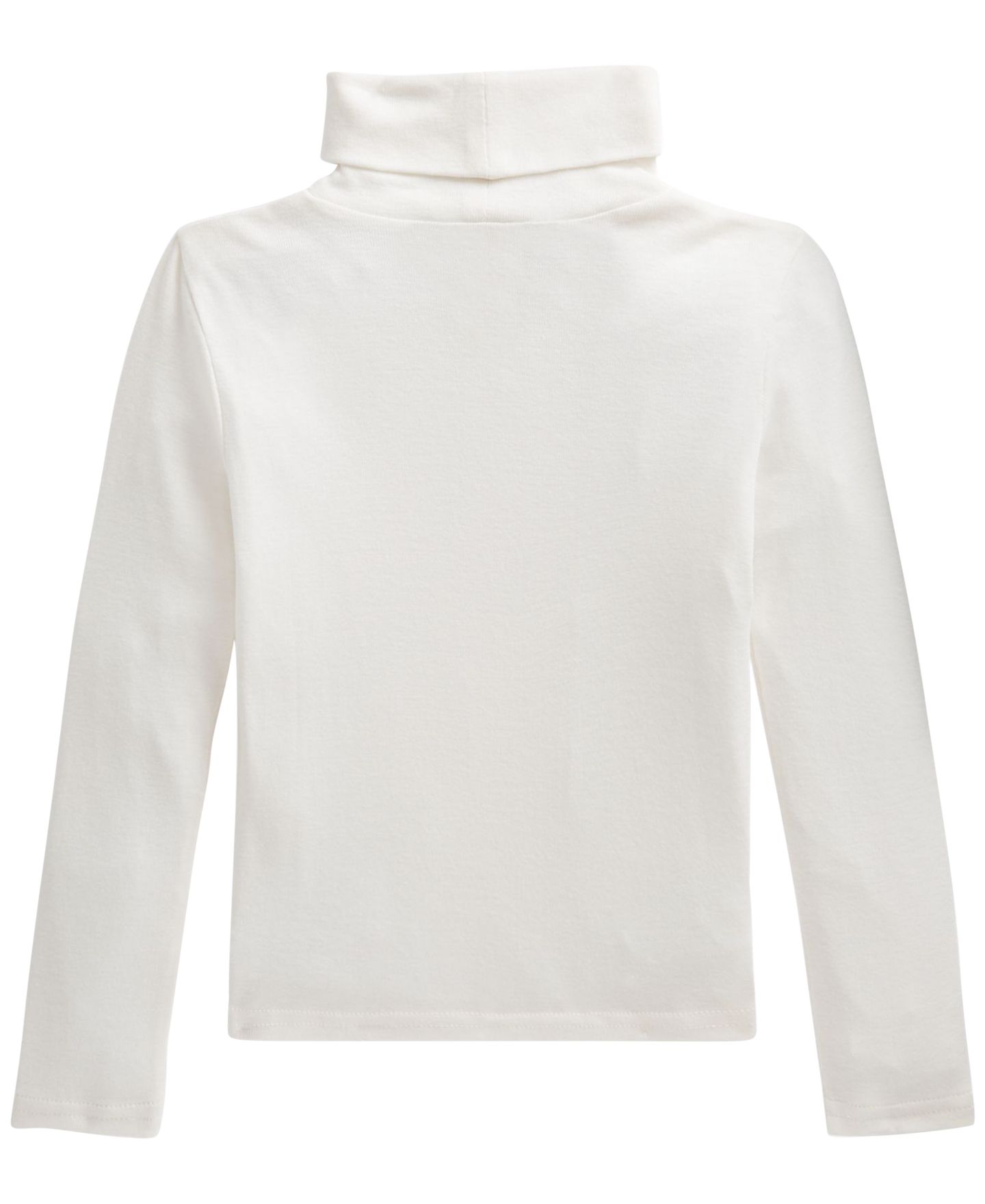 Футболка Polo Ralph Lauren Long-Sleeve Ribbed Turtleneck T-Shirt для девочек, цвет: Nevis — фото 5