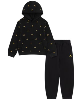 Boys' 4-7 Royal Court Printed Long-Sleeve Kangaroo Pocket Hoodie and Joggers, 2-Piece Set