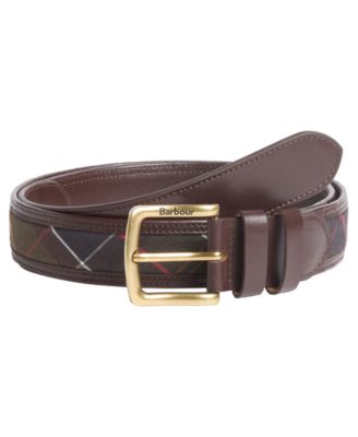 30MM Men's Tartan Leather Belt