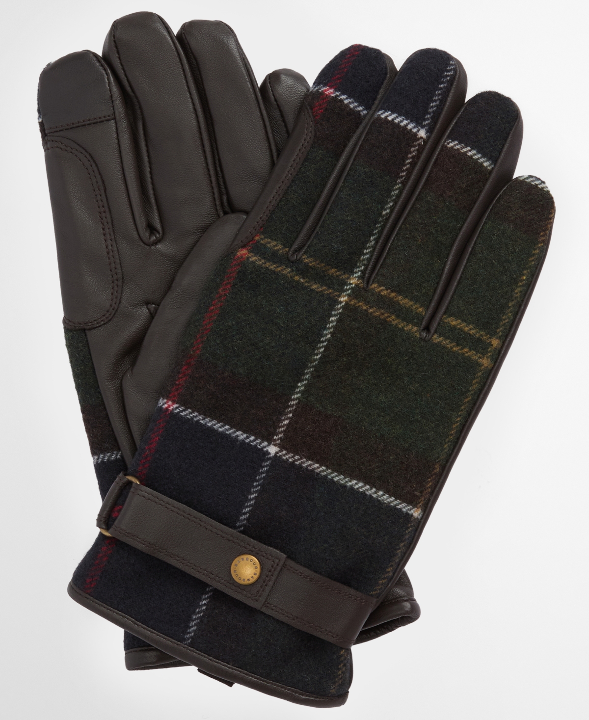 Barbour Newbrough Waterproof Leather Touchscreen Gloves