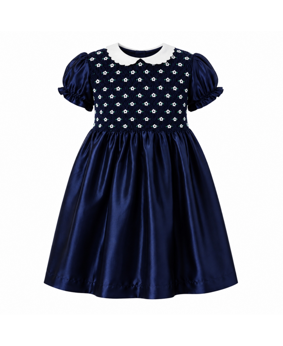 Rachel Riley Girls' (2T -10 ) Taffeta Smocked Dress