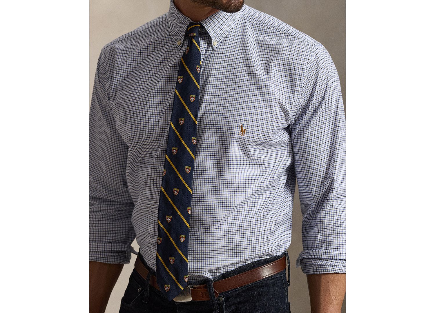 Men's Big & Tall Stripe Soft Cotton Shirt