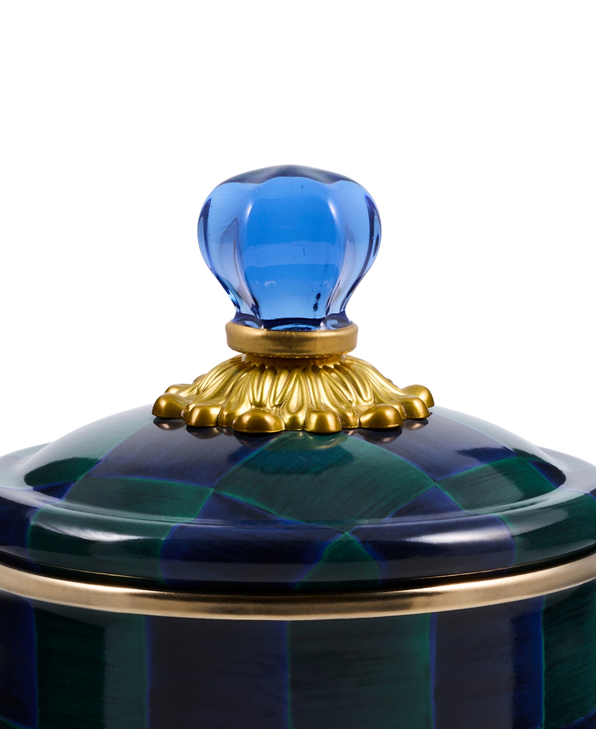 MacKenzie-Childs Juniper Check Small Canister