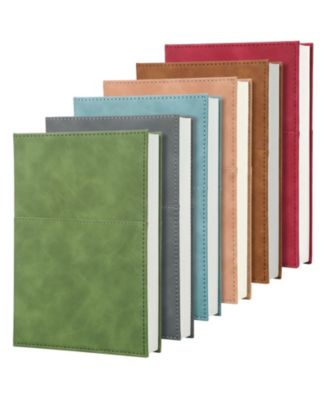 6 Pack Hardcover Lined Journal Notebooks A5 College Ruled 240 Pages