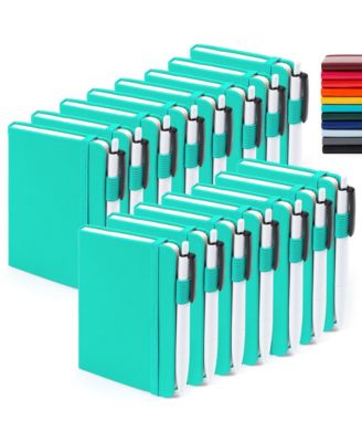 Mini Hardcover Lined Journals Notebooks Bulk With Pen Holder For School Business