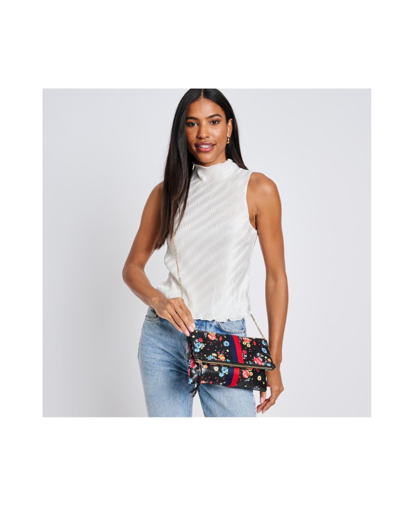 Женский клатч Moda Luxe Jules Print Clutch, цвет: Чёрный — фото 6