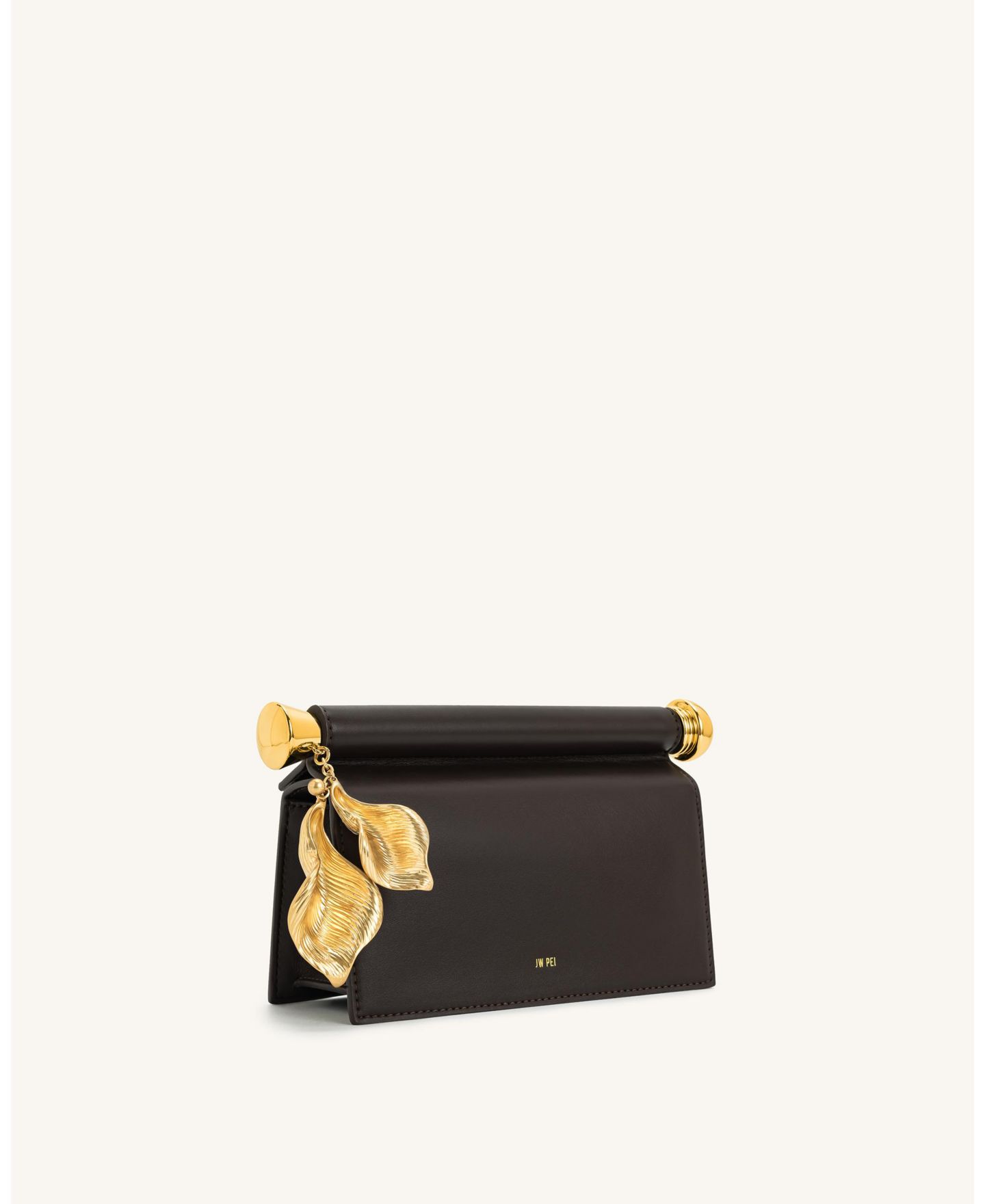 Женский клатч JW PEI Holly Metal Pendant Clutch Handbag, цвет: Тёмный коричневый — фото 2