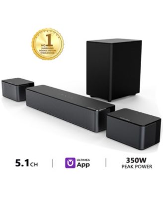 Poseidon M3T 5.1 Surround Sound Bar, with Wireless Subwoofer and Rear Speakers, 350W