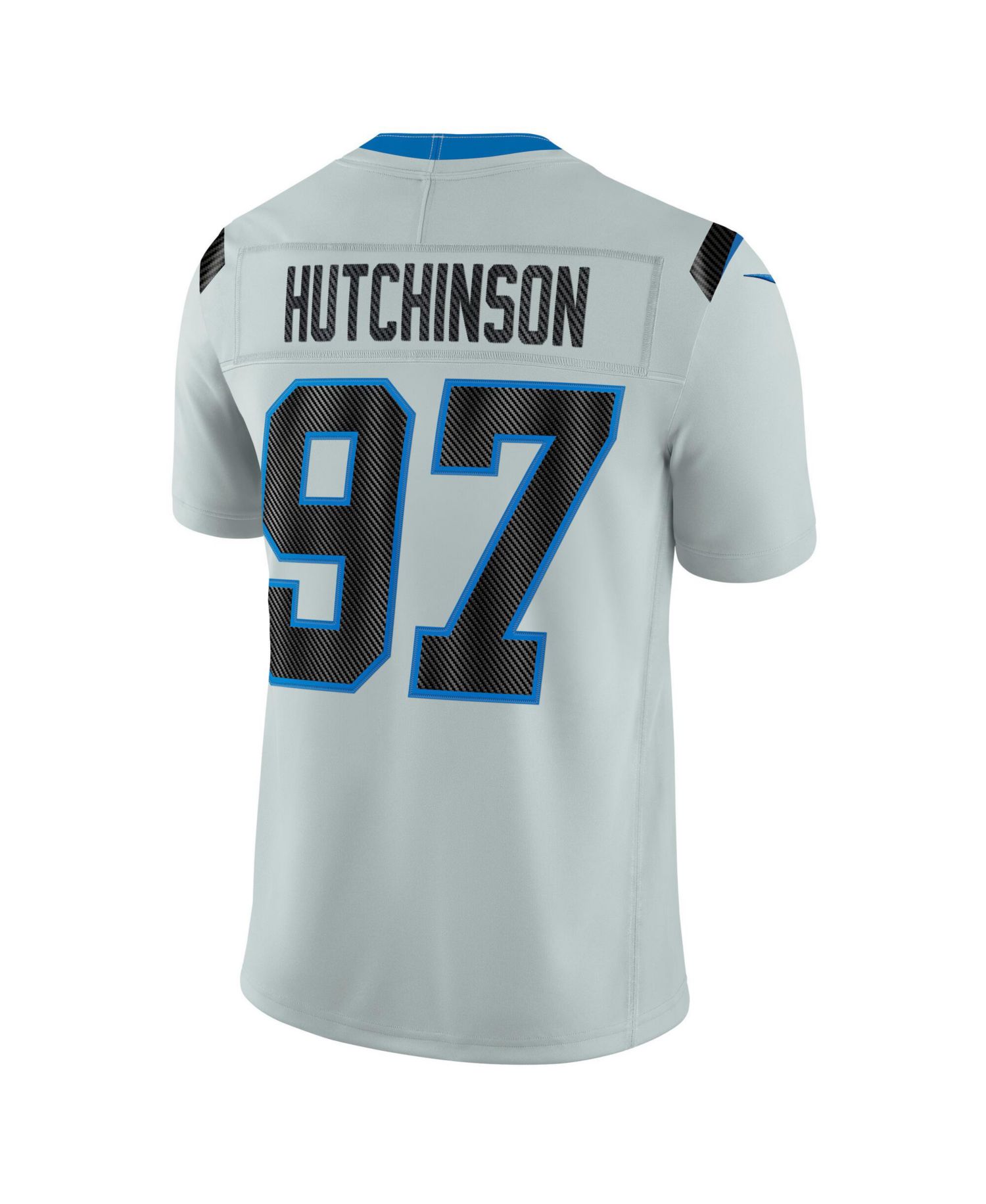 Men's Aidan Hutchinson Silver Detroit Lions 2026 Rivalries Collection Vapor F.U.S.E Stitched Limited Jersey