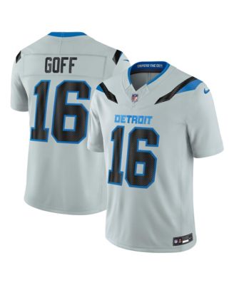 Men's Jared Goff Silver Detroit Lions 2026 Rivalries Collection Vapor F.U.S.E Stitched Limited Jersey