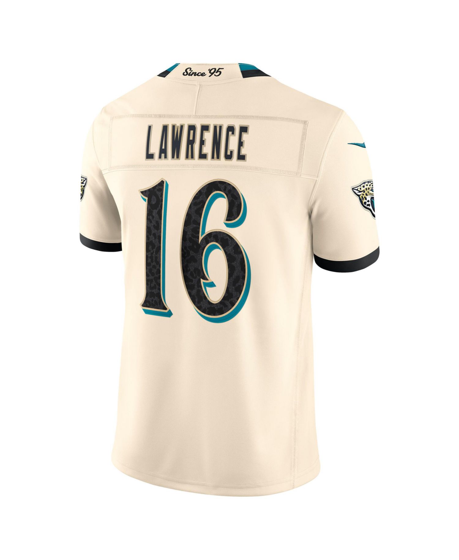 Men's Trevor Lawrence Natural Jacksonville Jaguars 2026 Rivalries Collection Vapor F.U.S.E Stitched Limited Jersey