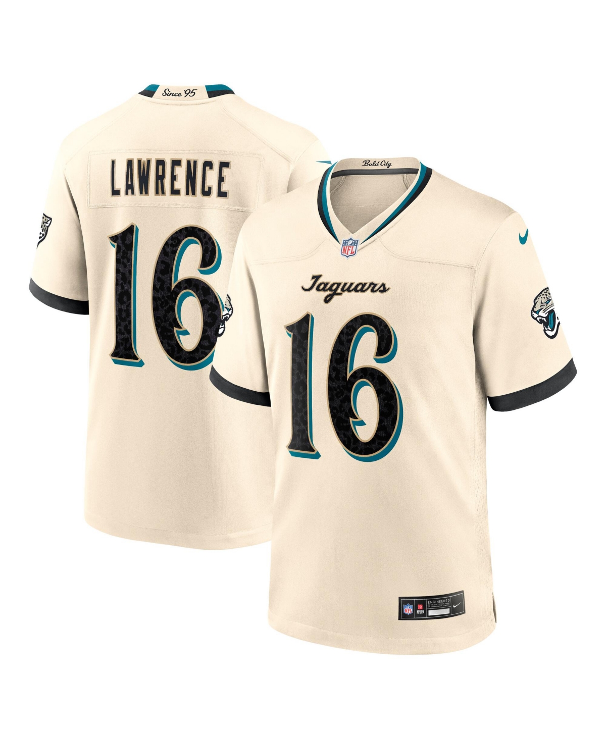 Nike Men's Trevor Lawrence Natural Jacksonville Jaguars 2026 Rivalries Collection Game Jersey