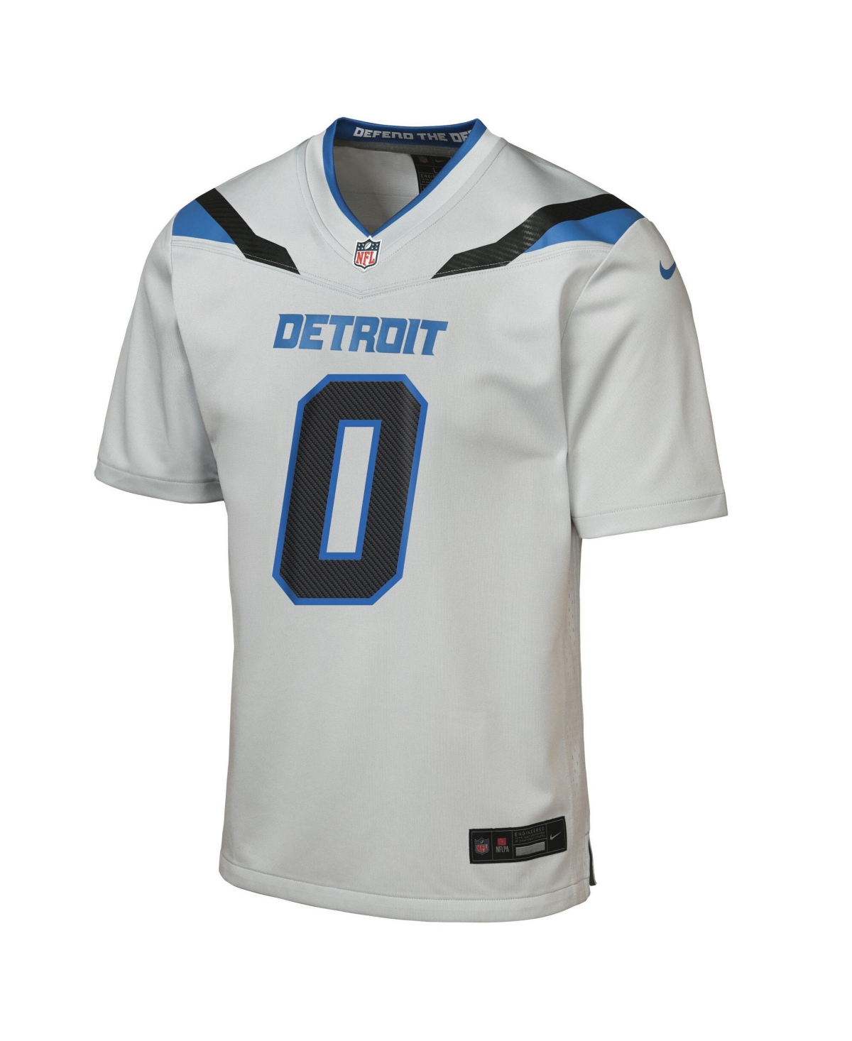Nike Big Boys and Girls Jahmyr Gibbs Silver Detroit Lions 2026 Rivalries Collection Game Jersey