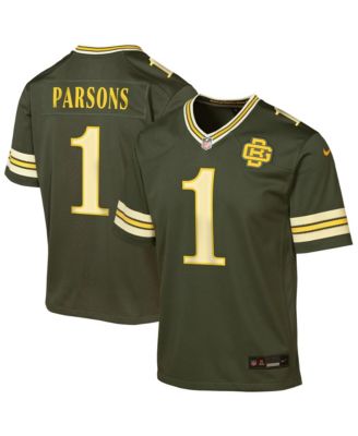 Big Boys and Girls Micah Parsons Green  Bay Packers 2026 Rivalries Collection Game Jersey