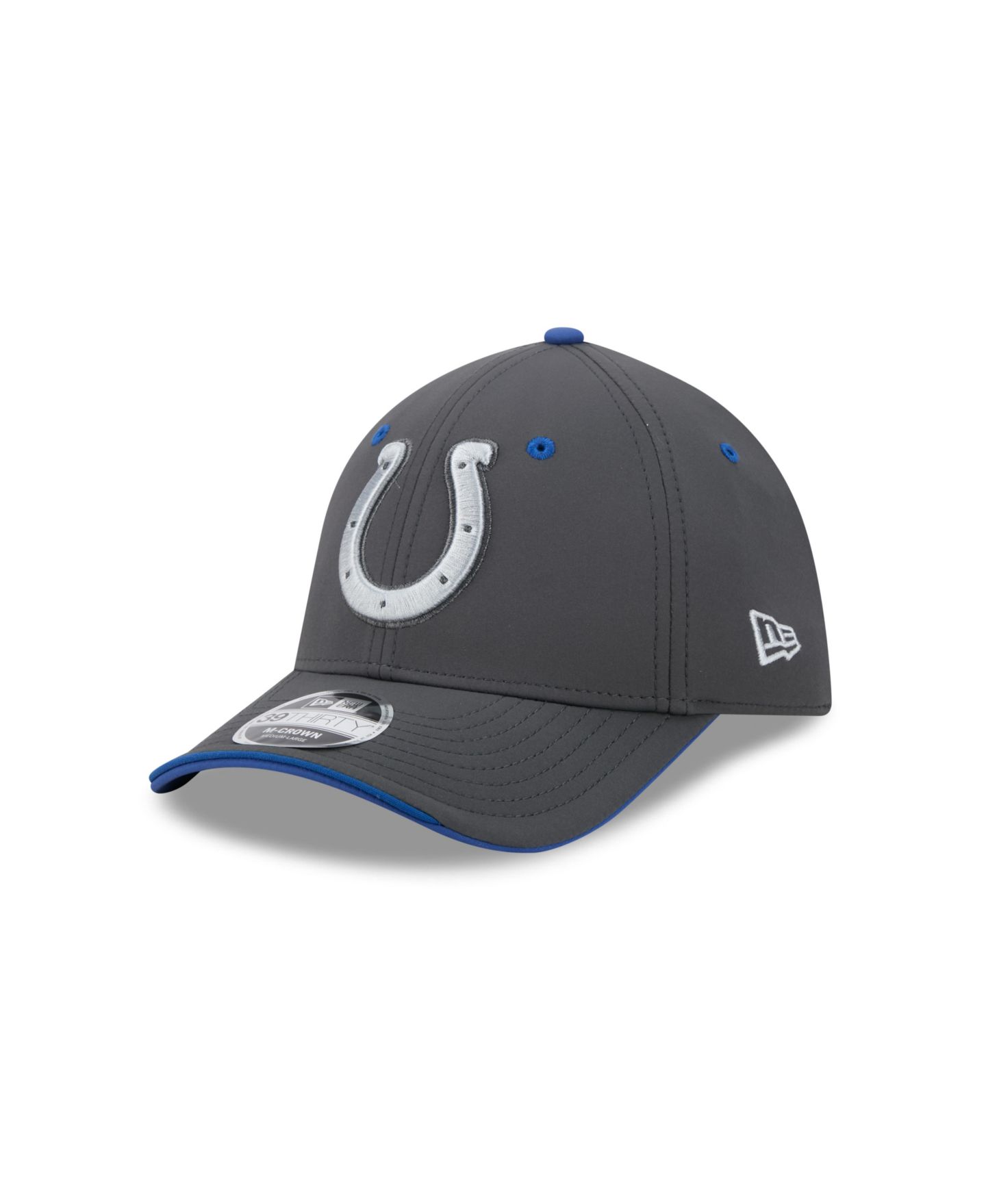 Мужская кепка New Era Charcoal Indianapolis Colts 2026 Rivalries Collection 39THIRTY Flex Hat — фото 2