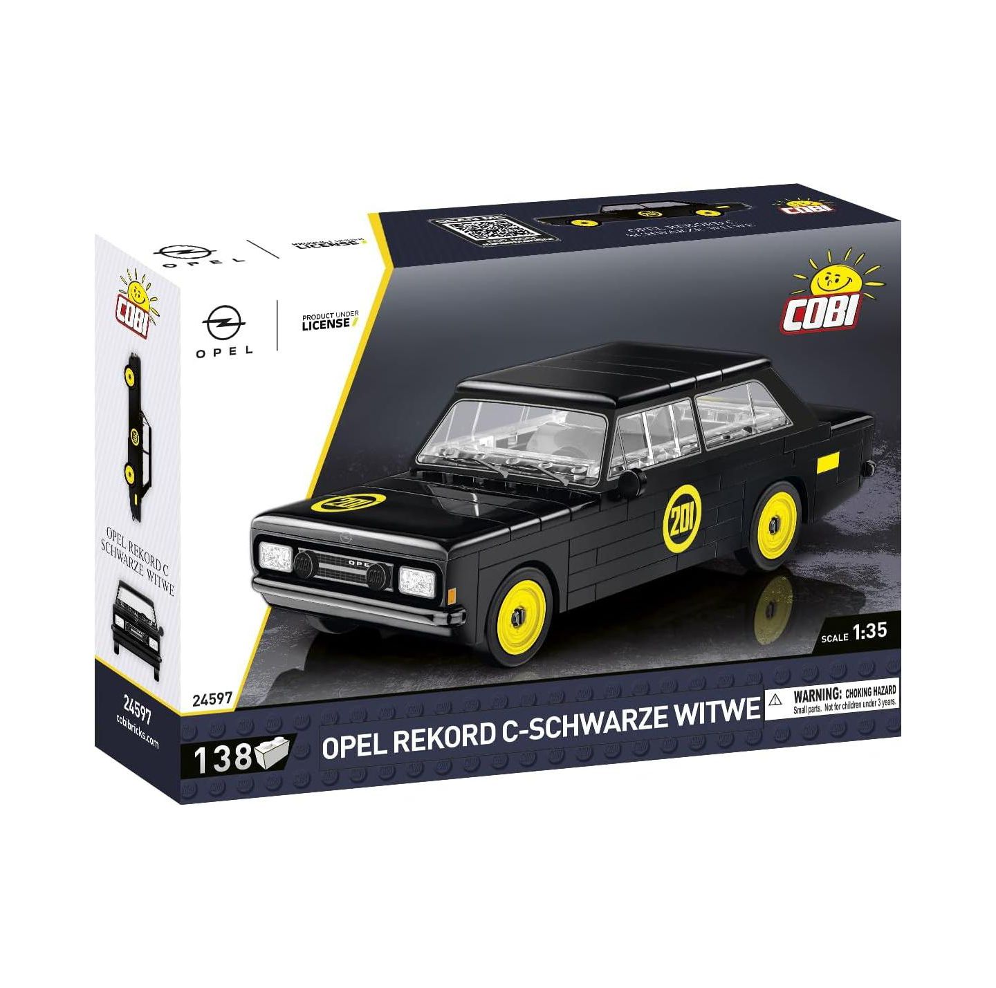 Детский конструктор COBI Opel Black Widow Opel Rekord C 1:35 Scale 138-Piece Building Set, Ages 6+ — фото 2