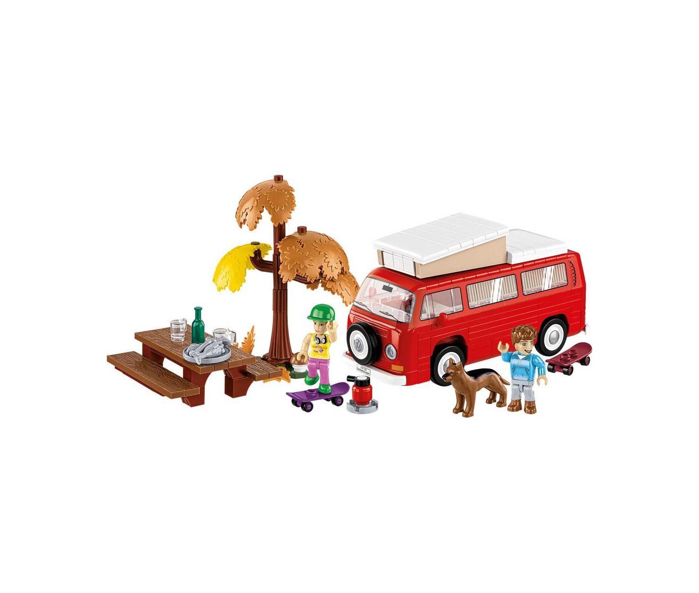 Детский конструктор COBI Action Town Volkswagen T2A Camper 272-Piece Building Set, Ages 8+ — фото 3