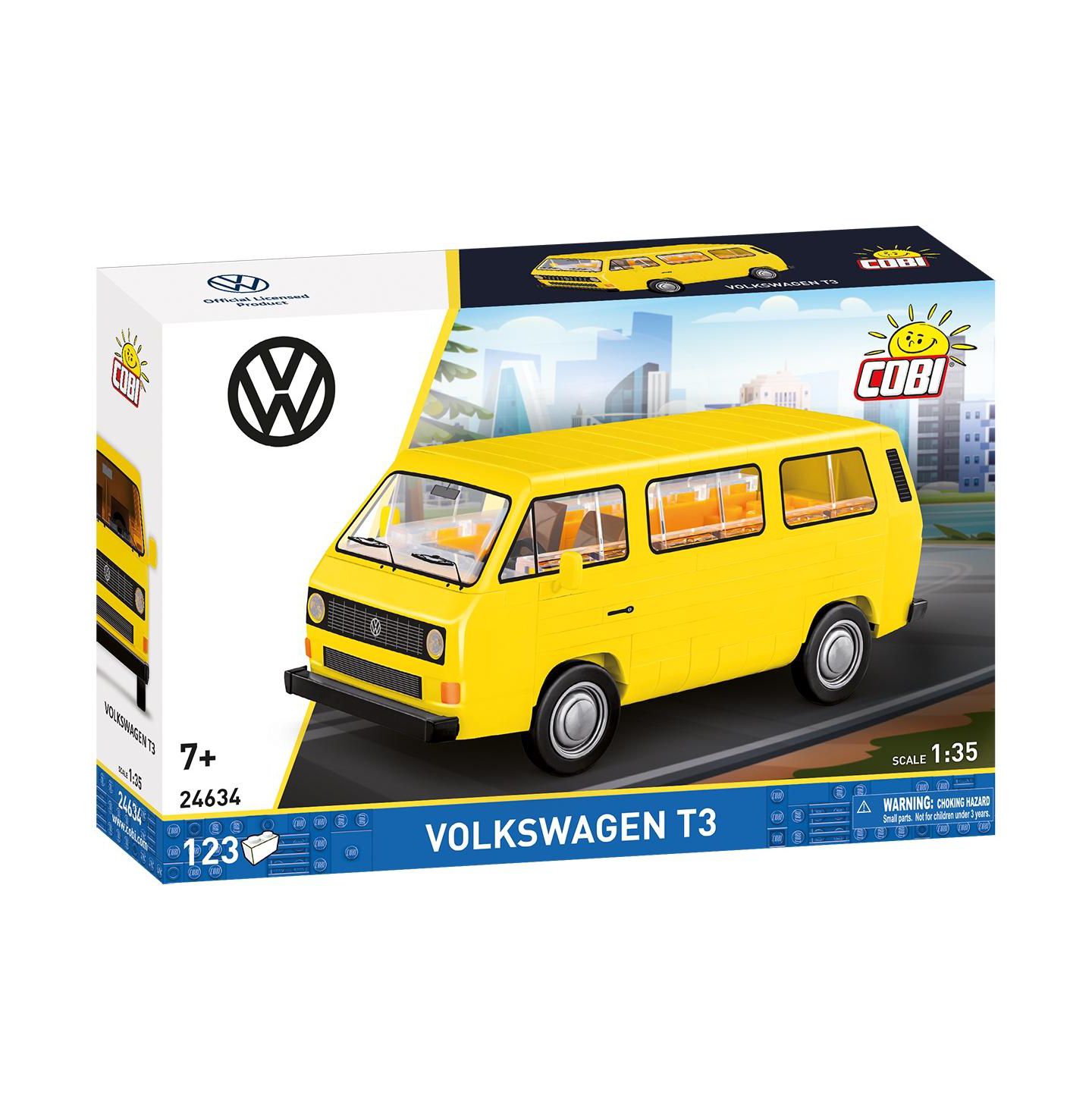 Детский конструктор COBI Volkswagen Transporter III (T3) 1979 123-Piece Building Set, Ages 7+ — фото 1