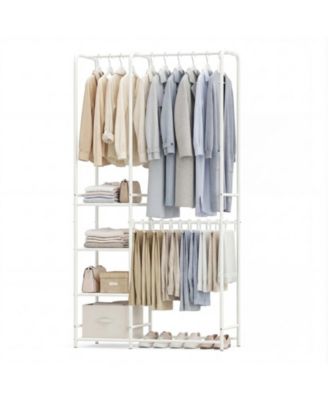 Portable Closet Organizer with Ten Removable Pants Hangers