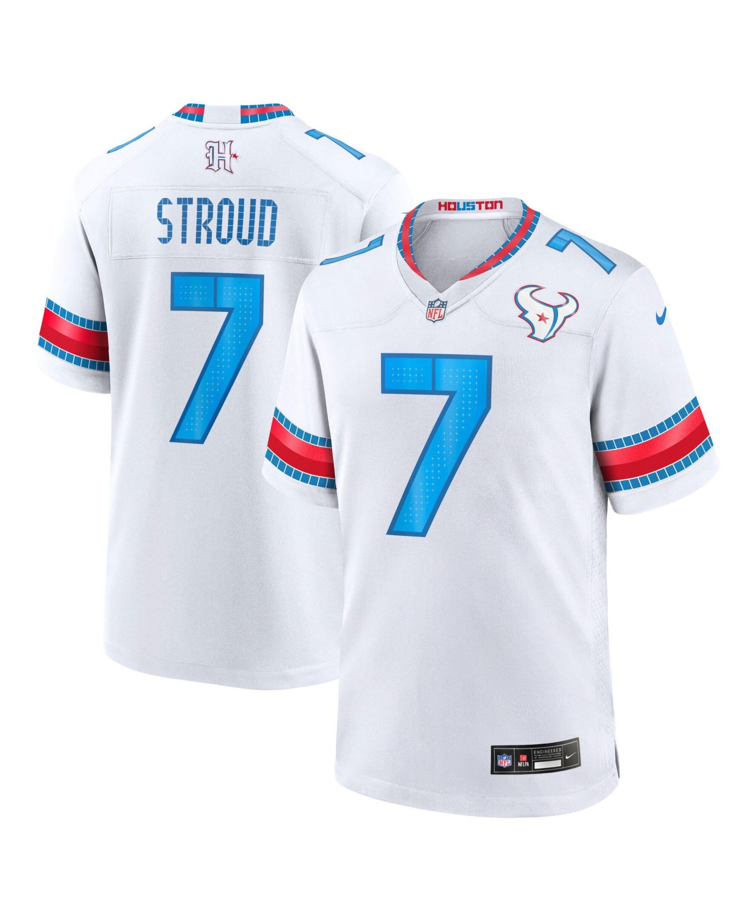 Men's C.J. Stroud White Houston Texans 2026 Rivalries Collection Game Jersey