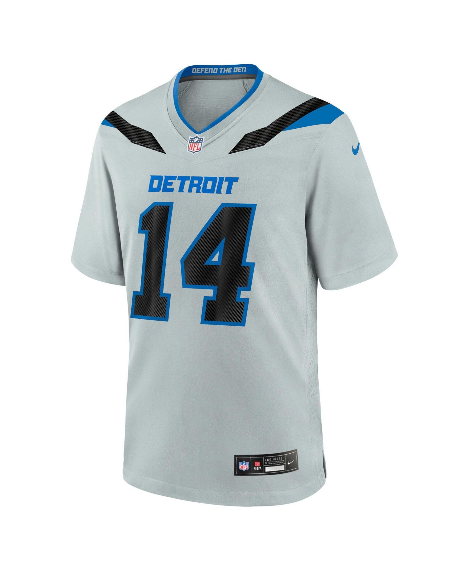 Men's Amon-Ra St. Brown Silver Detroit Lions 2026 Rivalries Collection Game Jersey