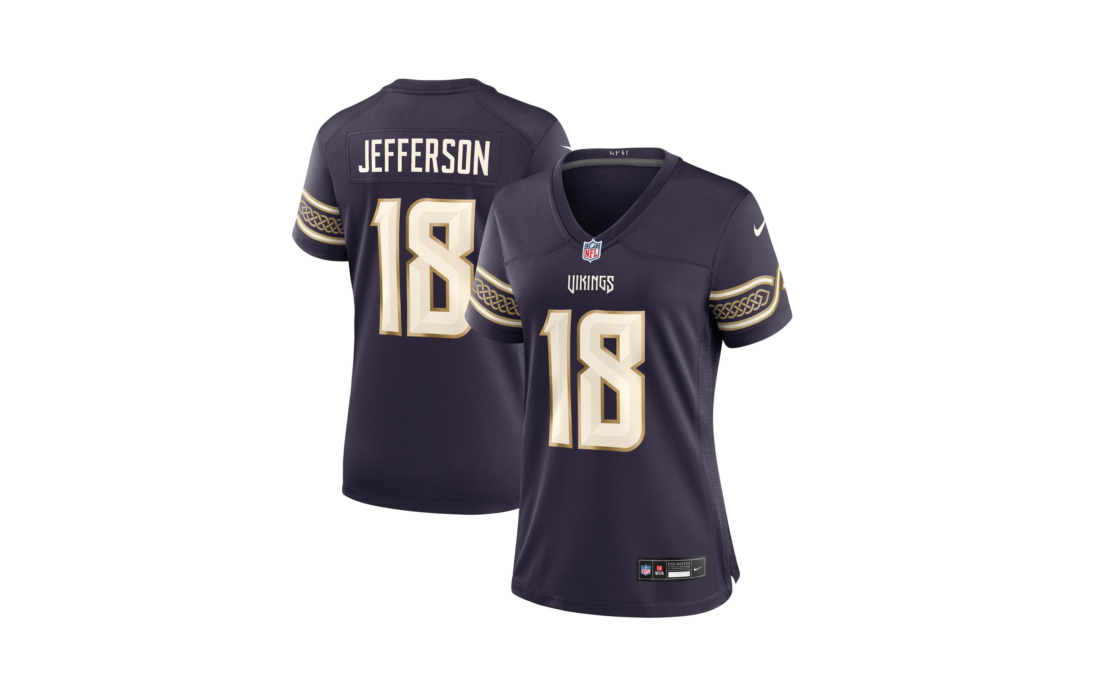 Nike Women's Justin Jefferson Purple Minnesota Vikings 2026 Rivalries Collection Game Jersey