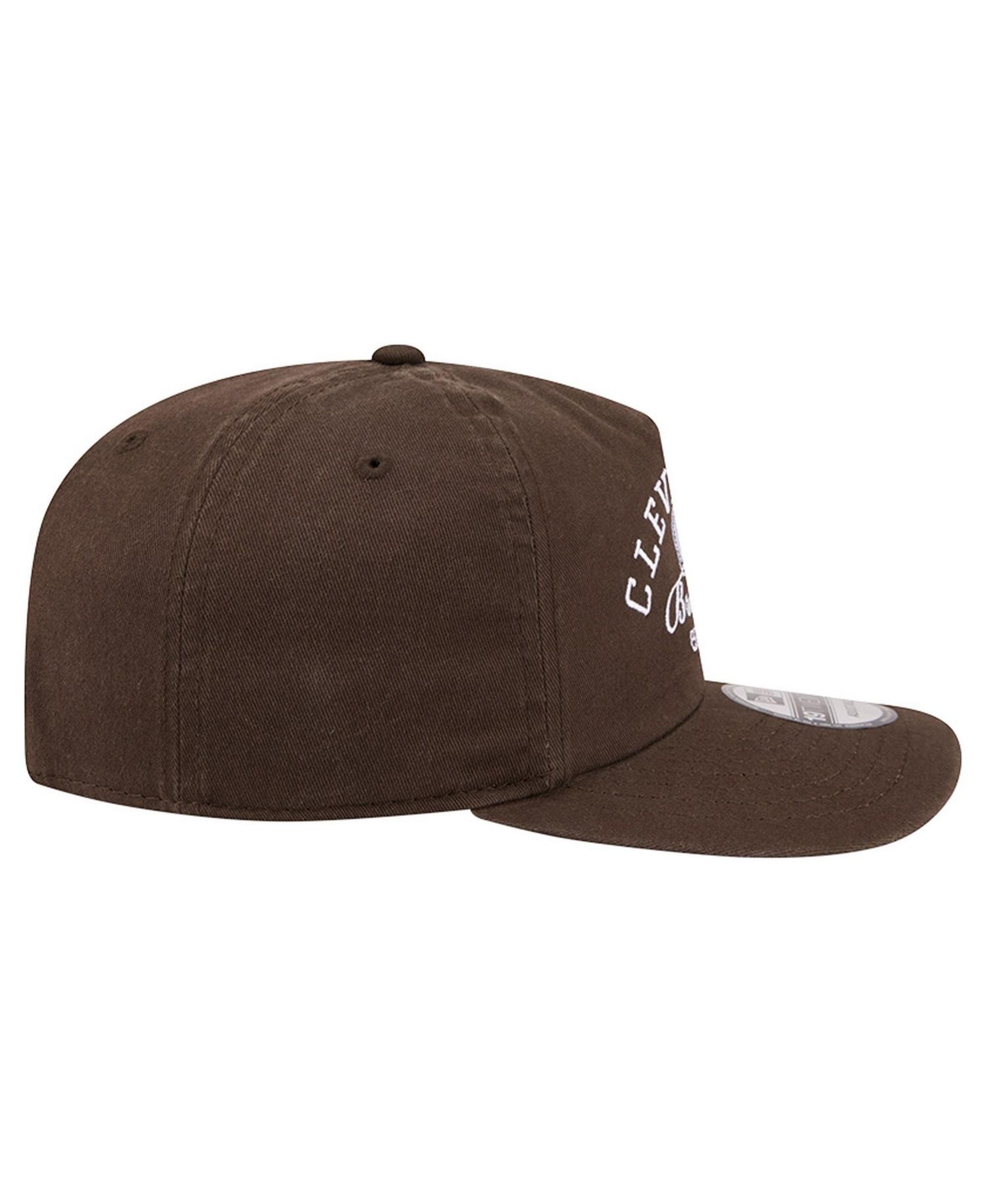 Men's Brown Cleveland Browns Stacked 19TWENTY Adjustable Hat