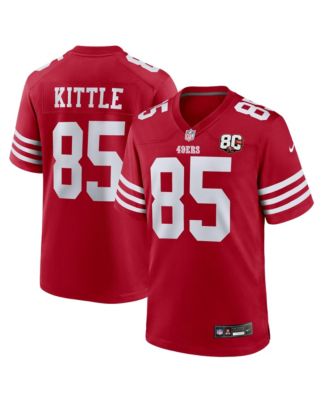 Men's George Kittle Scarlet San Francisco 49ers 80th Anniversary Game Jersey