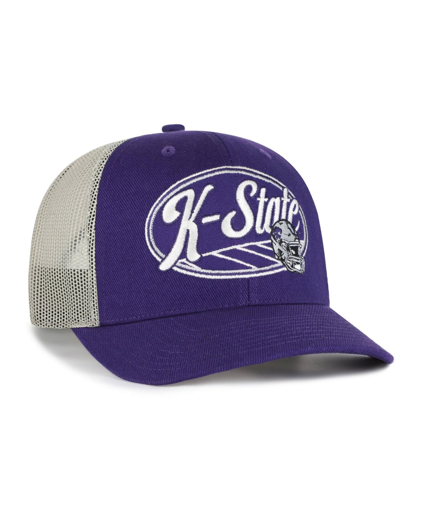 Кепка '47 Brand Purple Kansas State Wildcats Enfield Adjustable Trucker Hat — фото 3