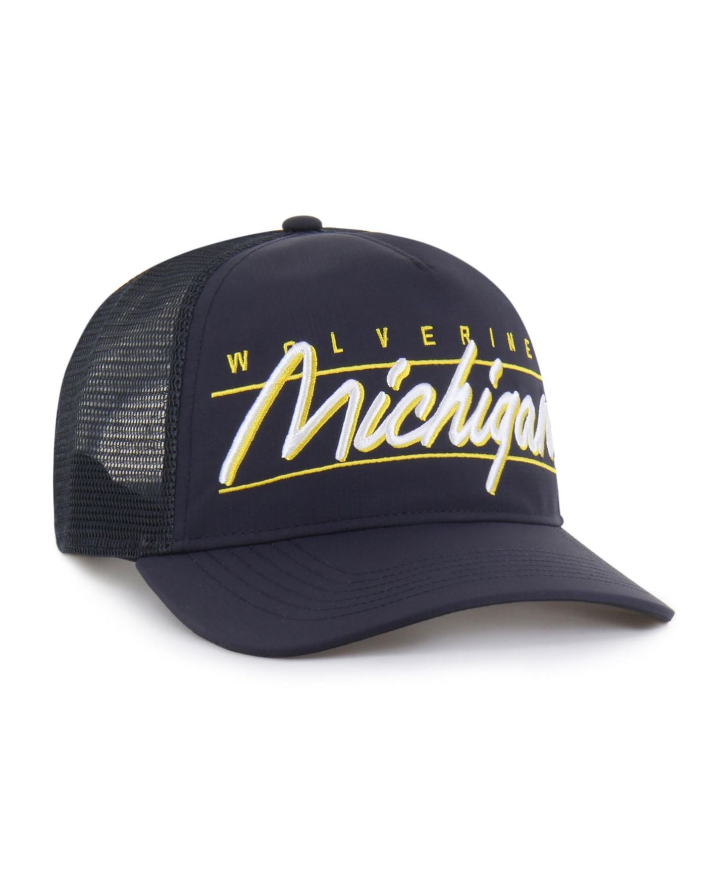 Кепка '47 Brand Navy Michigan Wolverines brrr° Condor Mesh Hitch Adjustable Hat — фото 2