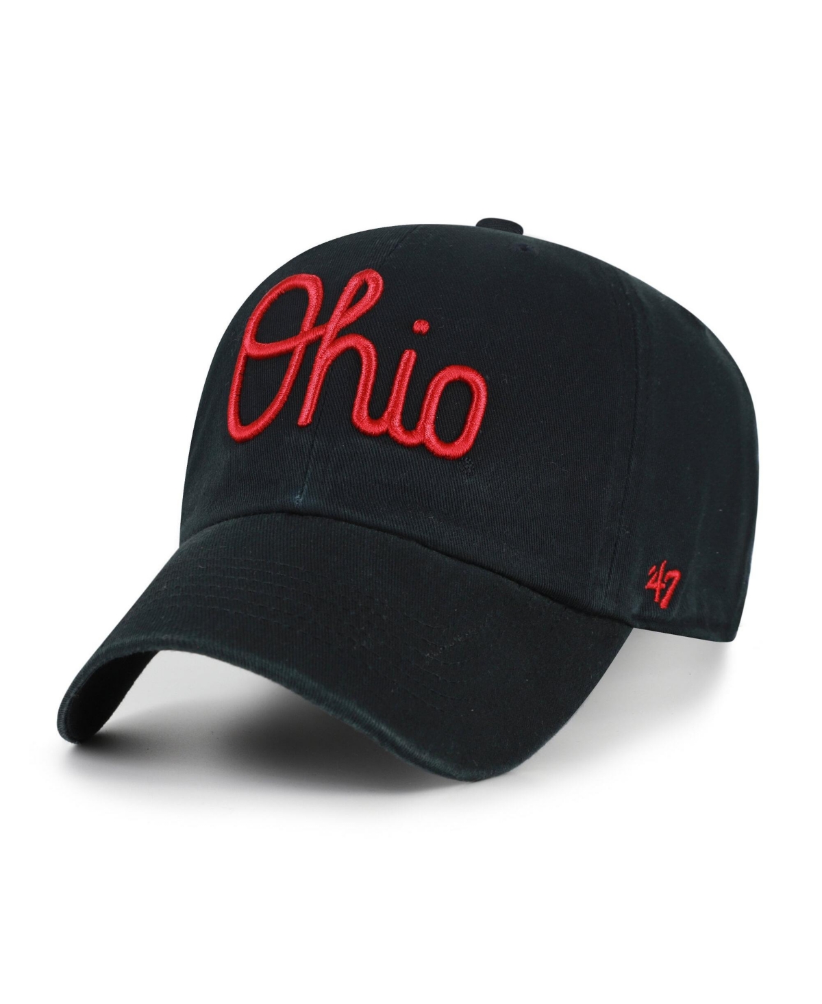 '47 Brand Men's Black Ohio State Buckeyes Vault Clean Up Adjustable Hat