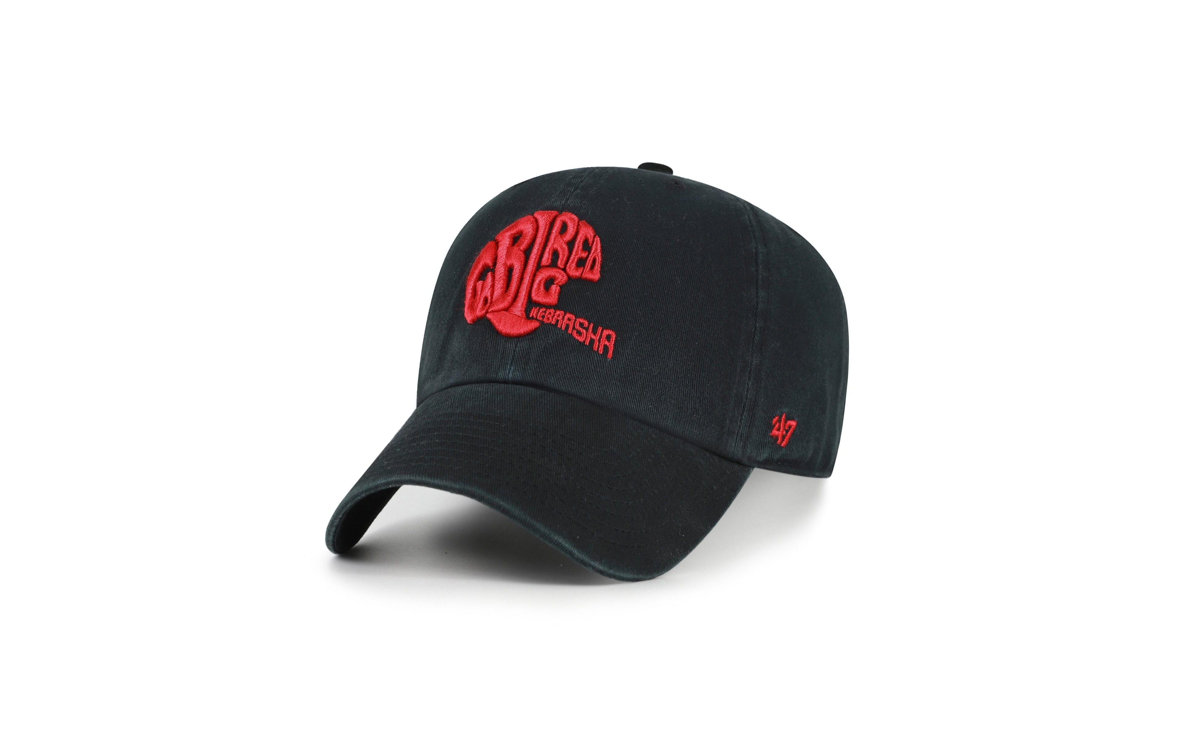'47 Brand Men's Black Nebraska Huskers Vault Clean Up Adjustable Hat