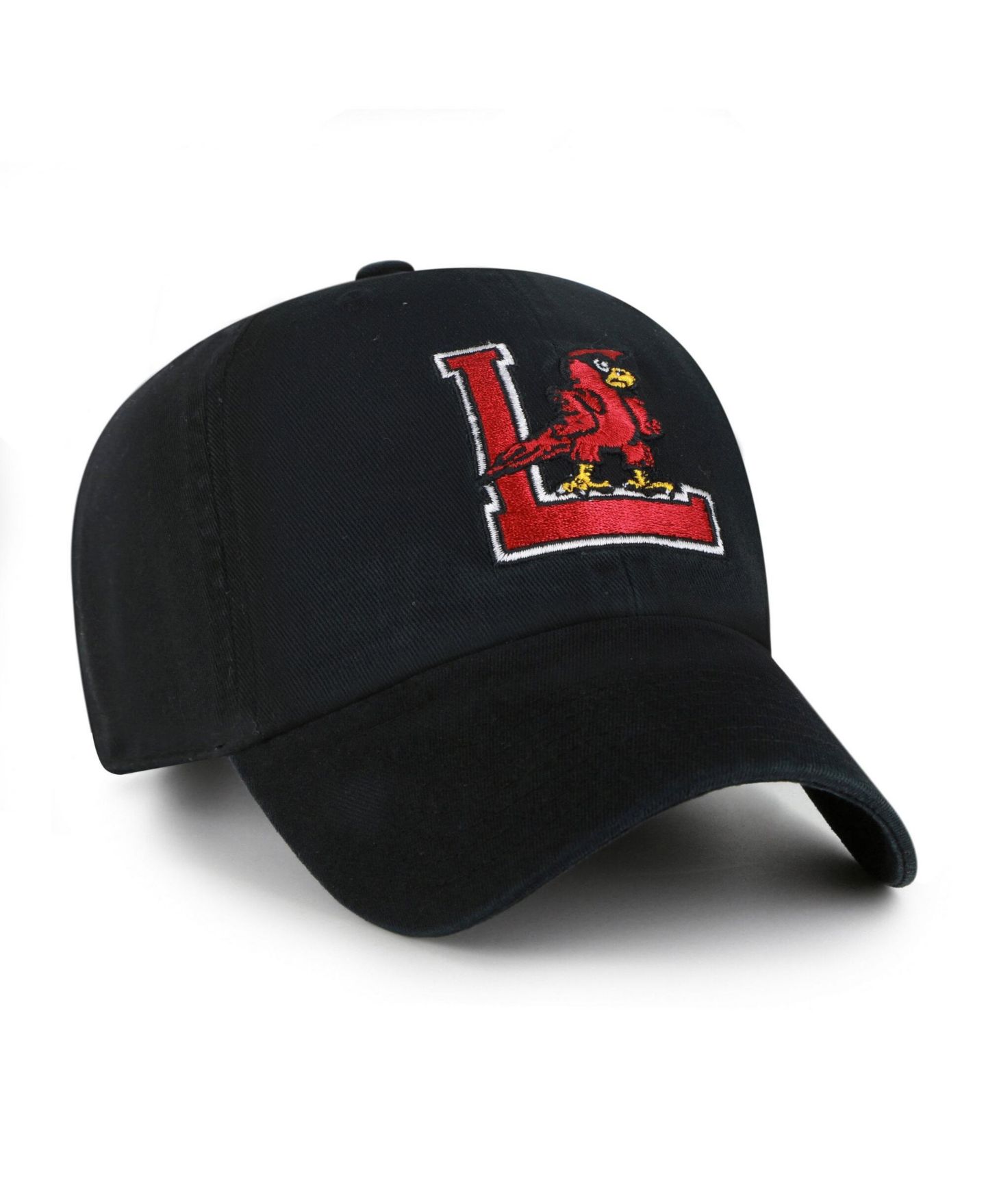 Мужская кепка '47 Brand Black Louisville Cardinals Vault Clean Up Adjustable Hat — фото 2
