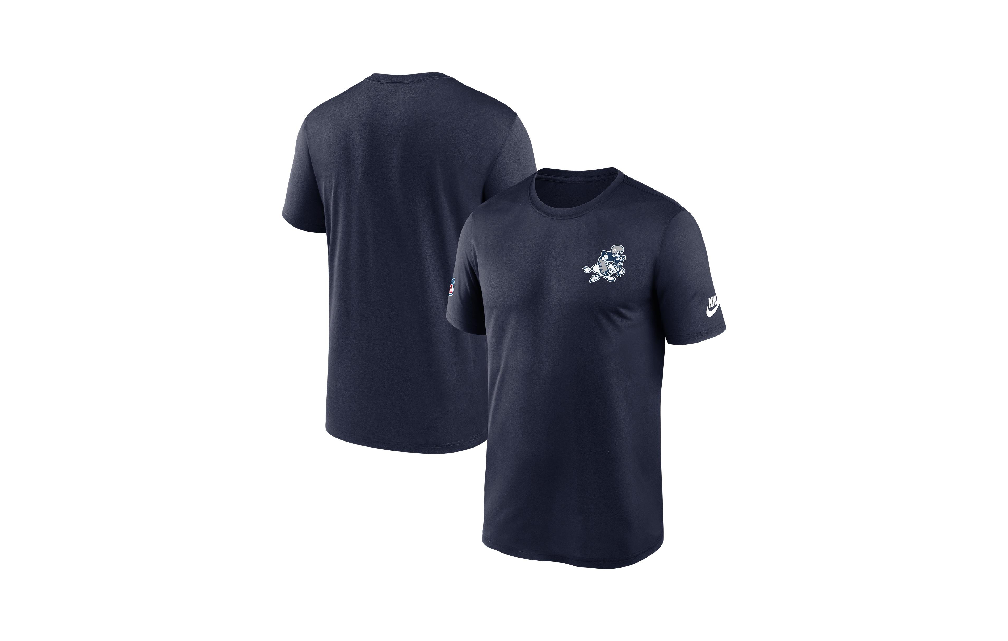 Nike Men's Navy Dallas Cowboys Alt Legend Small Logo Dri-fit T-Shirt