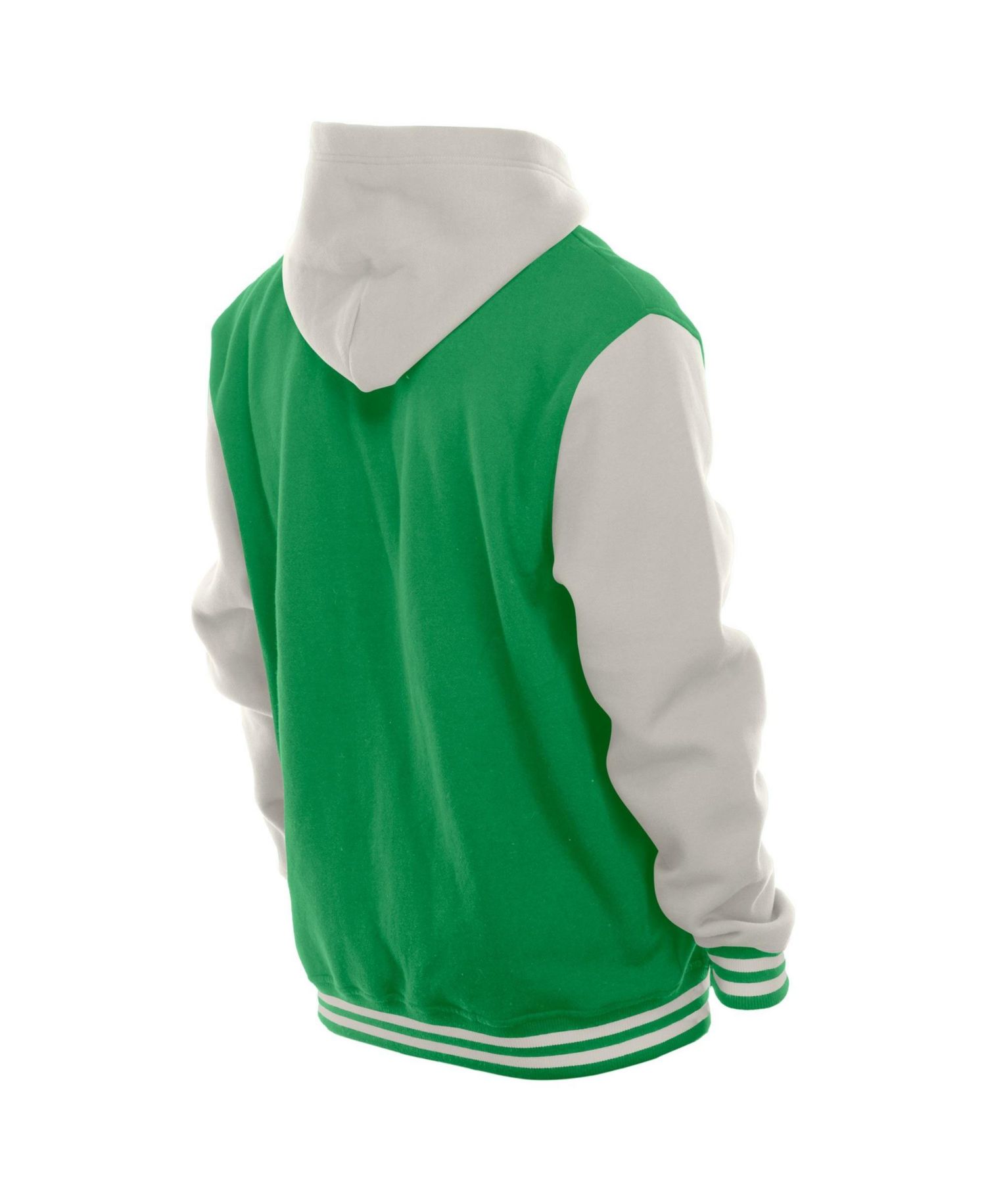 Men's Kelly Green/Gray Philadelphia Eagles Full-Snap Fleece Hoodie Jacket